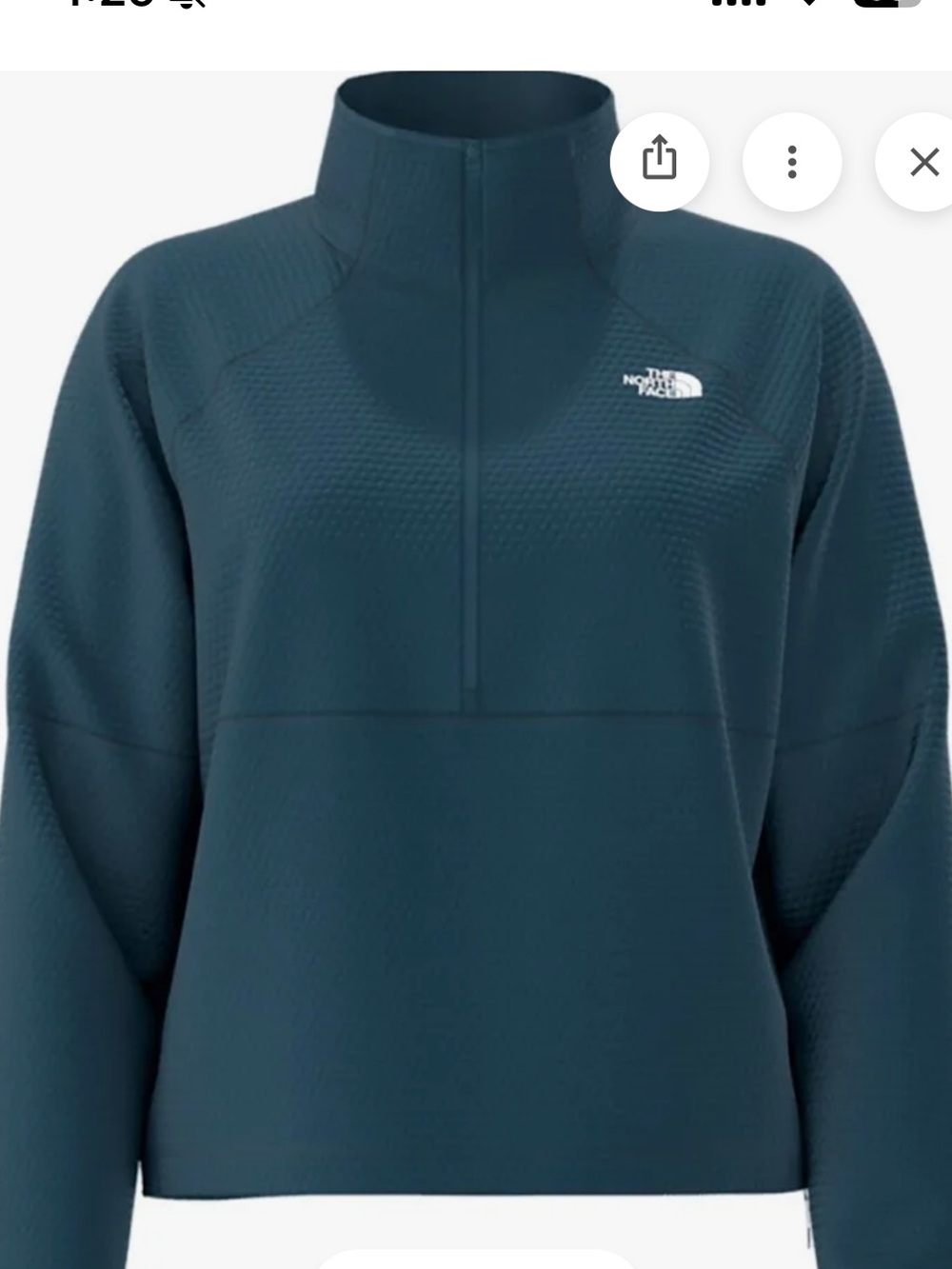 ✨NWT The North Face DOTKNIT 1/4 Zip Pullover - Teal - Sz S✨